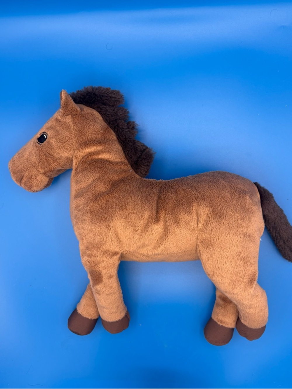 IKEA Okenlopare Brown Horse Plush Stuffed Animal Toy White Star ~ Vintage